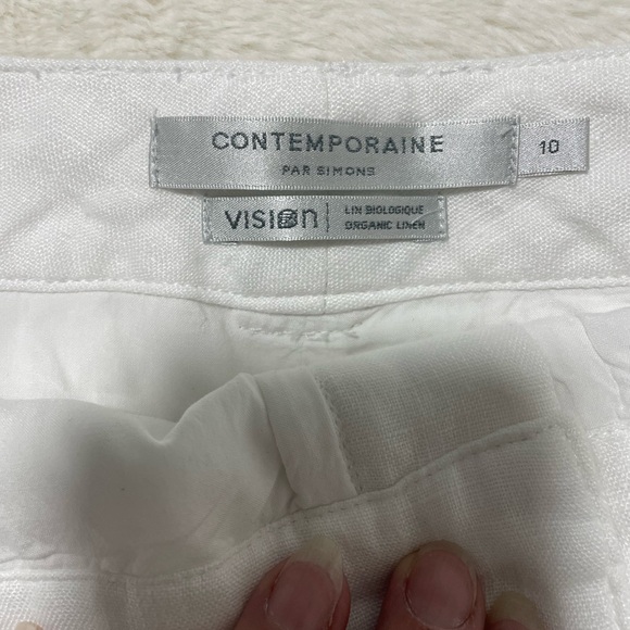 CONTEMPORAIRE- NWT organic linen skort - Picture 3 of 5